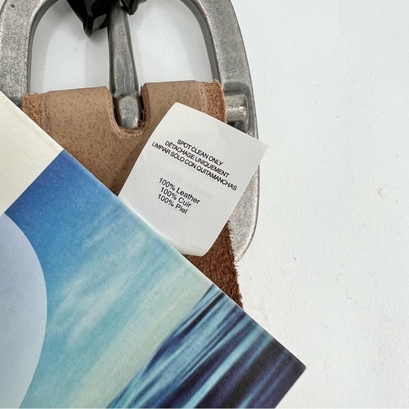 Roxy Western Boho Beaded Leather Belt Size M - Picture 7 of 7